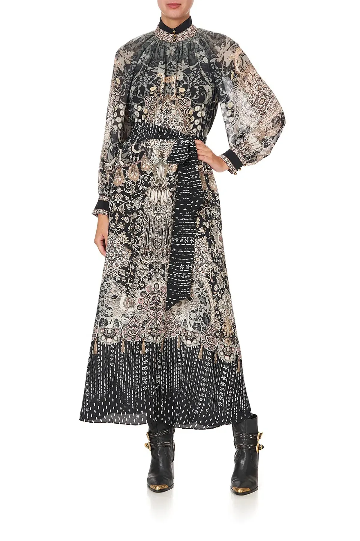 Camilla Raglan Sleeve Midi Shirt Dress Dust Her Off Size 14 - Image 3