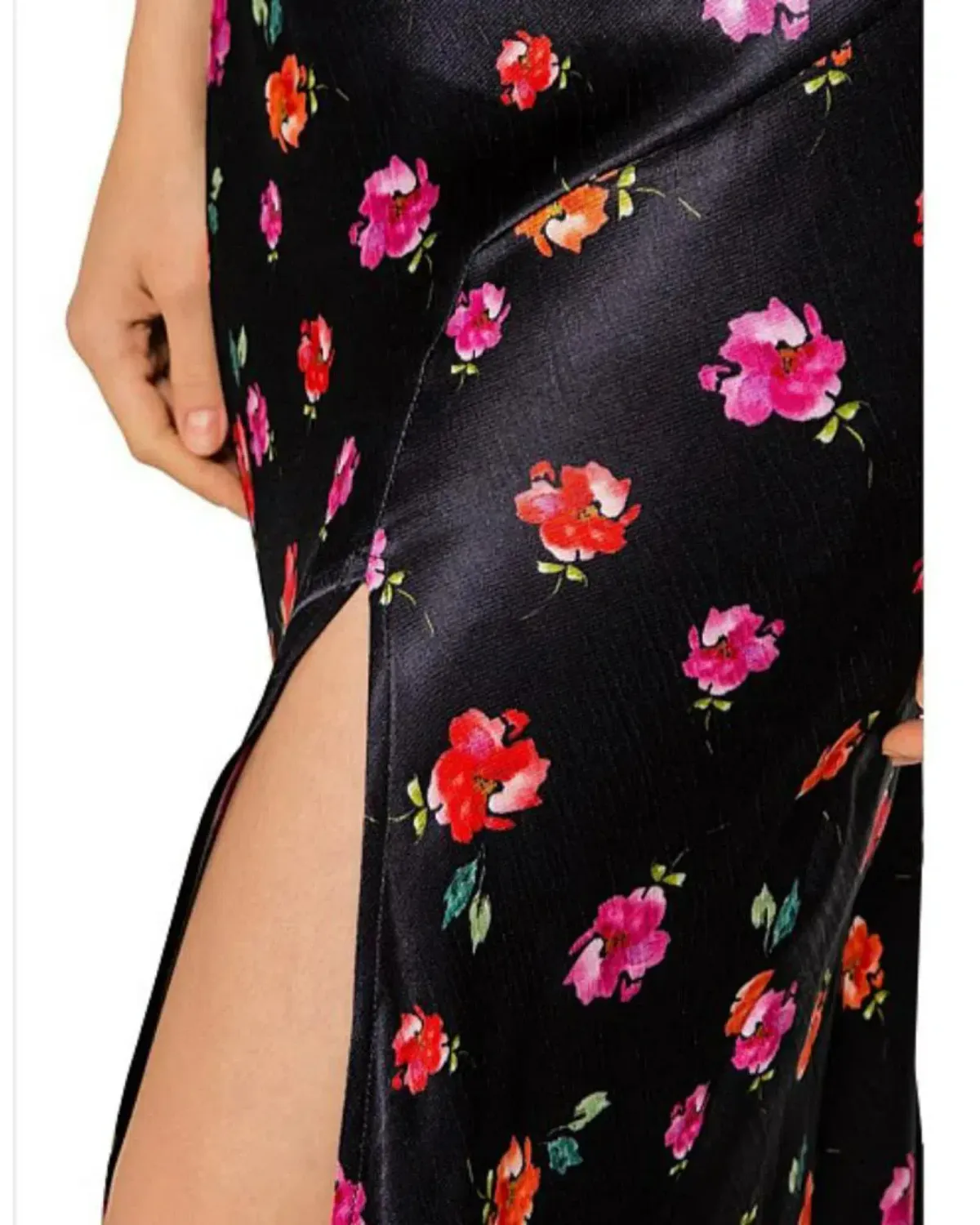 Bec & Bridge Floral Slip Dress Black Size AU 8 - Image 3