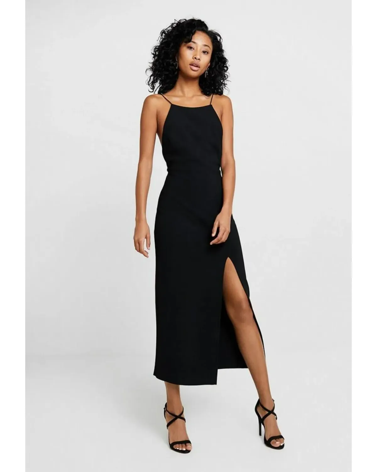 Bec & Bridge Margeaux Back Midi Dress Black Size AU 8 - Image 1