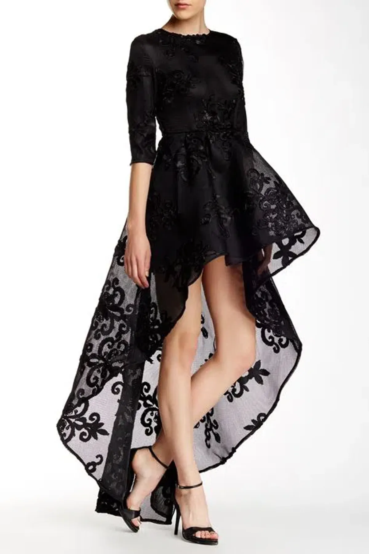 Asilio Prisoner Queen Dress Black Size 10 - Image 2