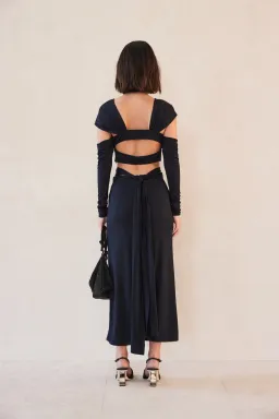 Cult Gaia Marisol Dress in Black Size 6 for rent on The Volte - image 2