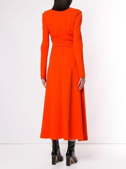 Dion Lee Pierced Midi Dress Orange Size 8 for rent on The Volte - image 2