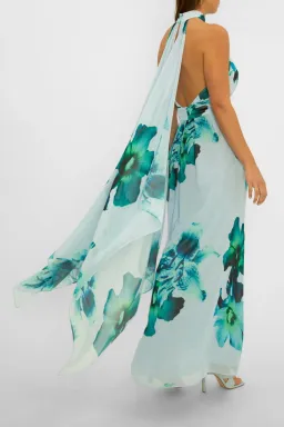 Carla Zampatti Blue Mid Summer Night's Dream Gown Size 8 for rent on The Volte - image 3
