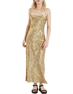 Bec & Bridge Golden Fields Maxi Dress Gold Size 12  for rent on The Volte - image 1