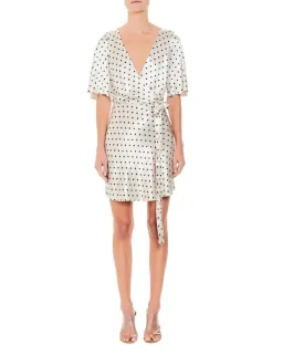 Bec & Bridge Bon Appetit Wrap Mini Dress Print Size AU 10  for rent on The Volte - image 1