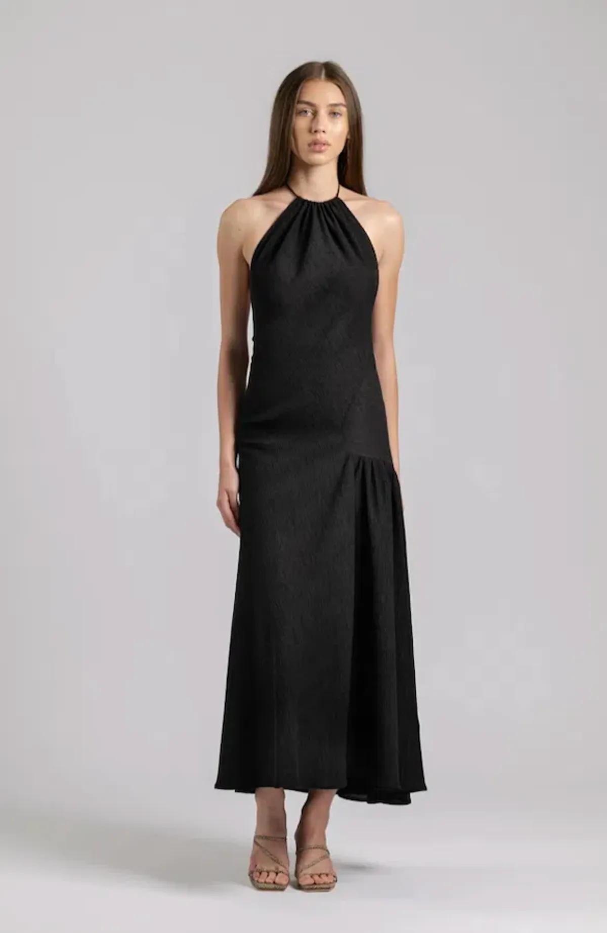 One Fell Swoop La Californie Midi Dress Black Size 8 - Image 1