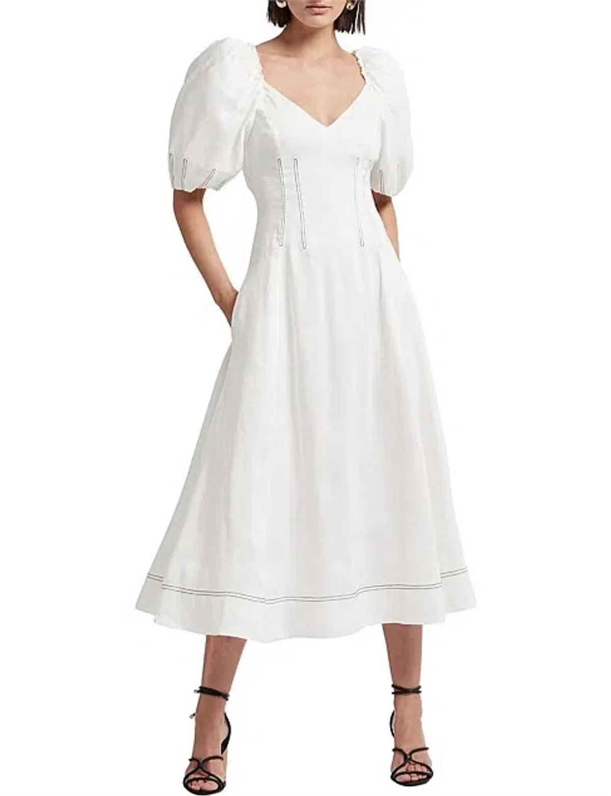 Aje Harmoney Dress White Size 8 - Image 1