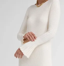 Friends with Frank The Cleo Dress Cream Size M  for rent on The Volte - image 4