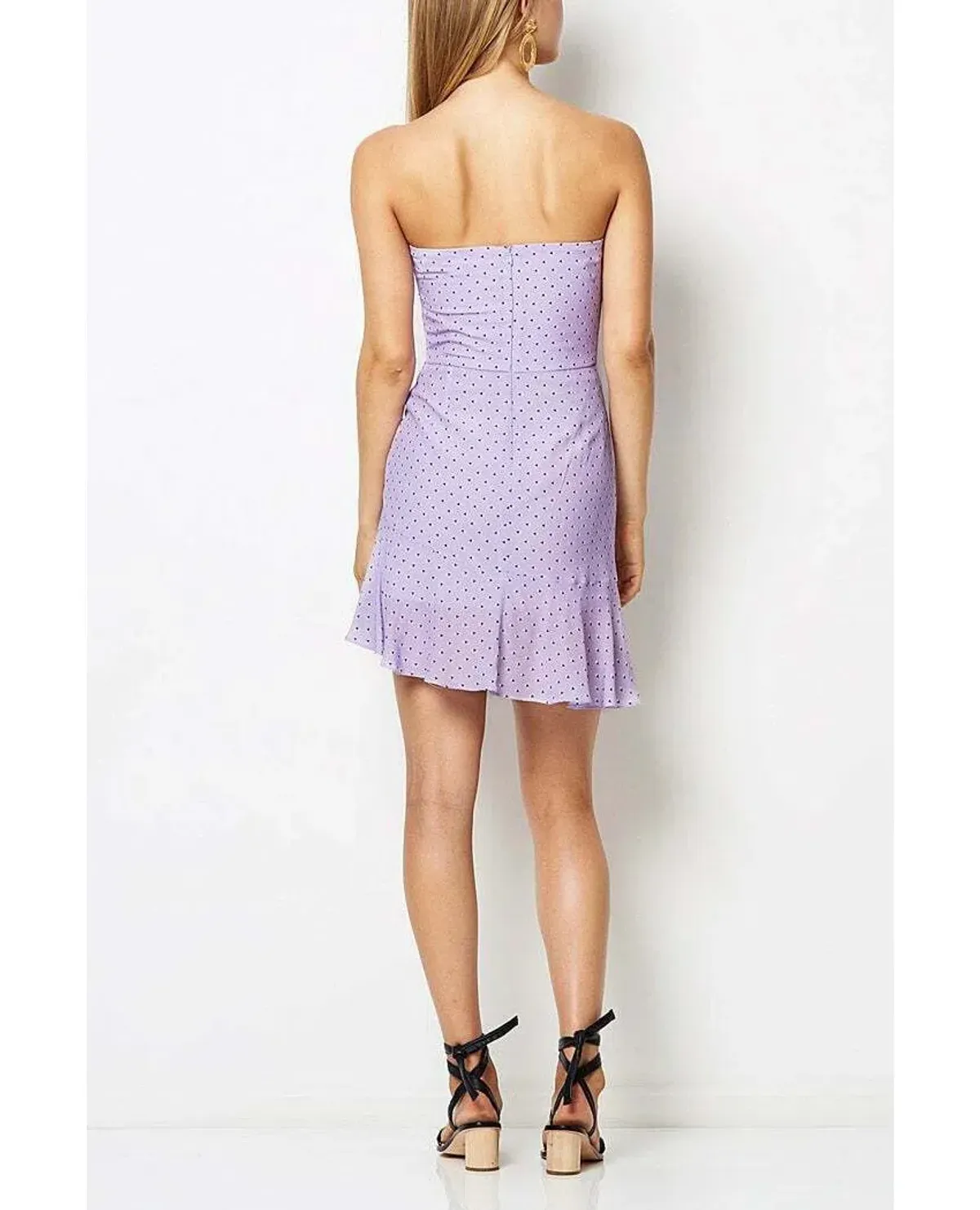 Bec & Bridge Miami Heat Dress Purple Print Size 6 - Image 4