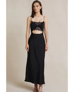 Bec & Bridge Valerie Midi Dress Black Size AU 8 for rent on The Volte - image 1