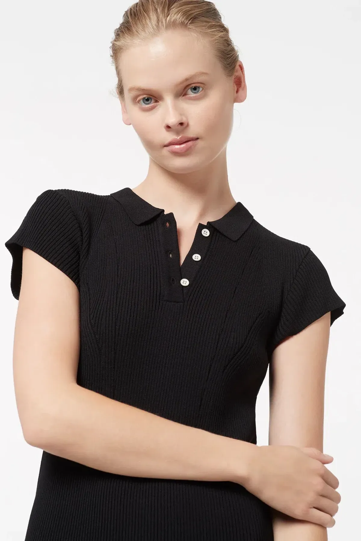 Manning Cartell MVP Knit Polo Dress Black Size 6 - Image 2