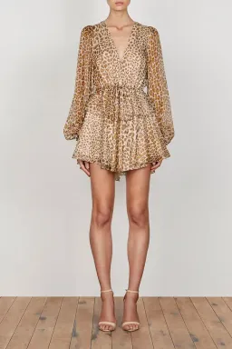 Shona Joy Ghetty Balloon Sleeve Mini Dress Print Size 10 for rent on The Volte - image 1