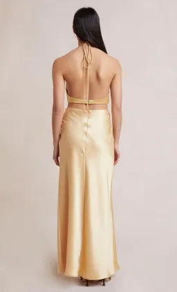 Bec & Bridge Carrie Halter Maxi Dress Multi Yellow Size 16 for rent on The Volte - image 3