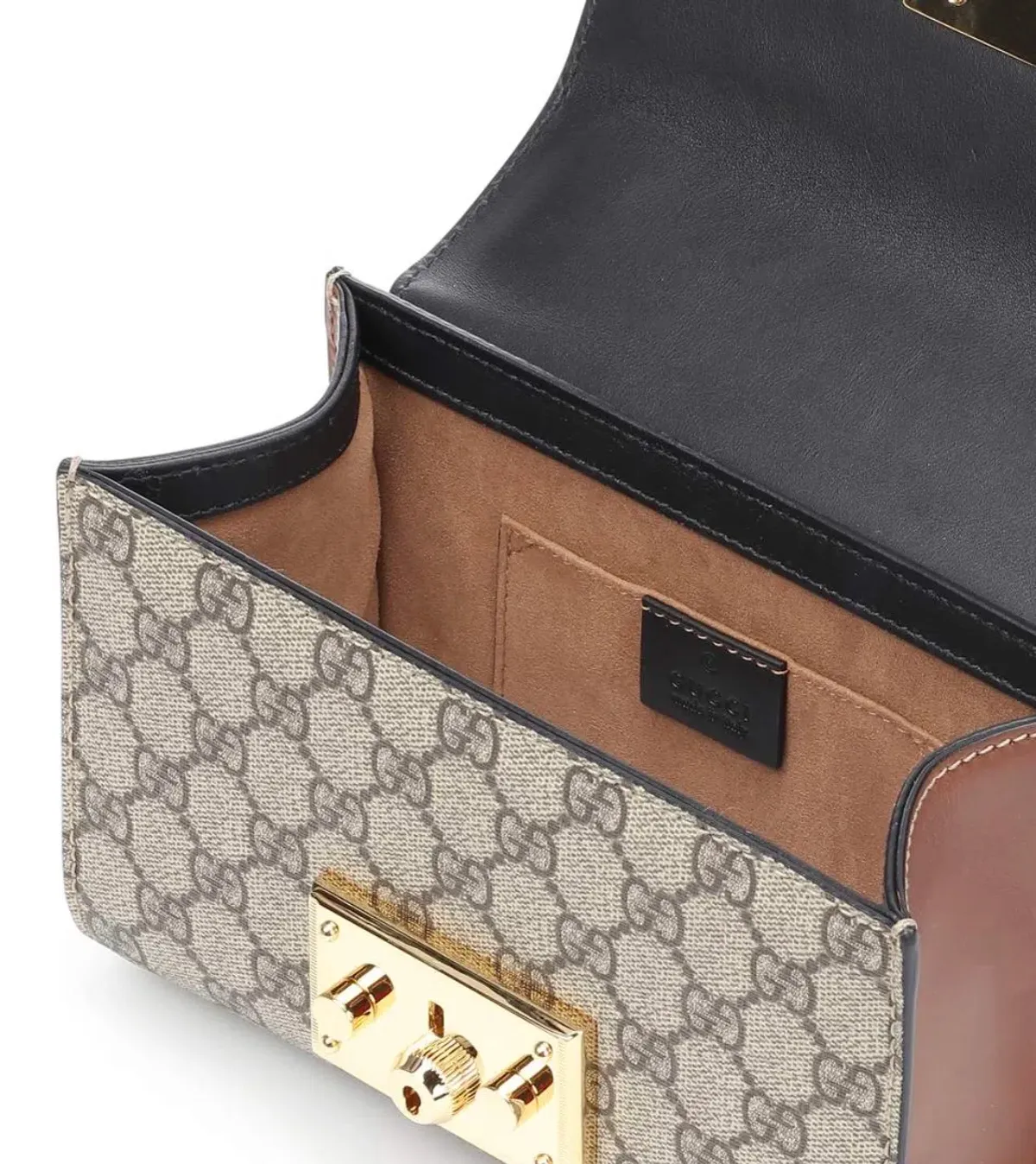 Gucci GG Supreme Padlock Bag Small Beige/Ebony - Image 4