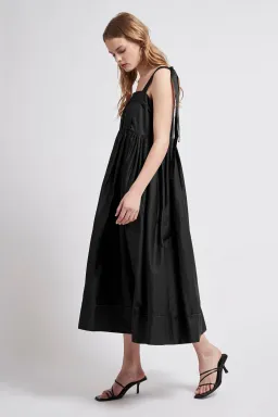 Aje Savoy Midi Dress in Black Size 6 for rent on The Volte - image 4