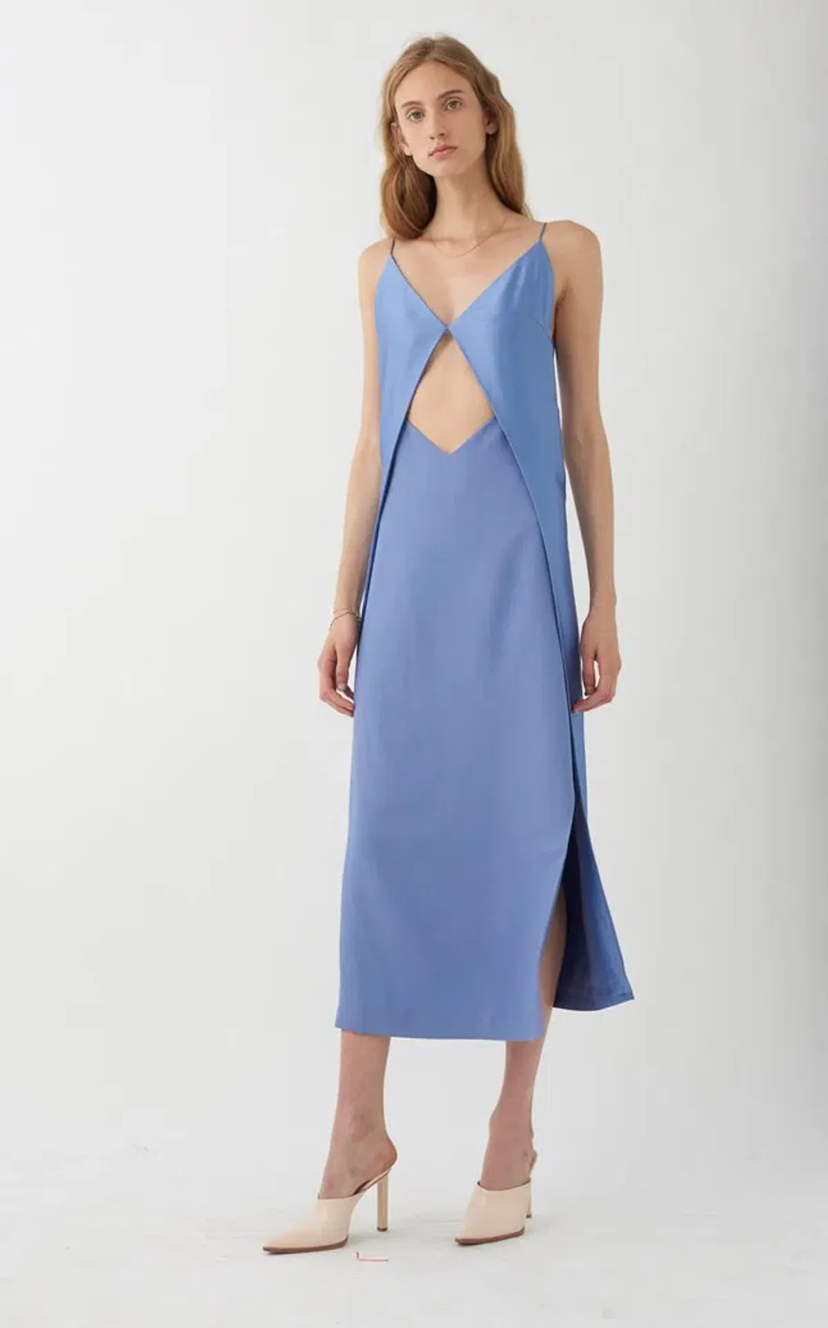 Dion Lee Tessellate Dress Cornflower Blue Size 10 - Image 1
