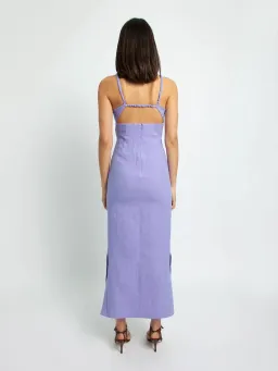 Christopher Esber Lattice Bra Dress Purple Size 6 for rent on The Volte - image 3
