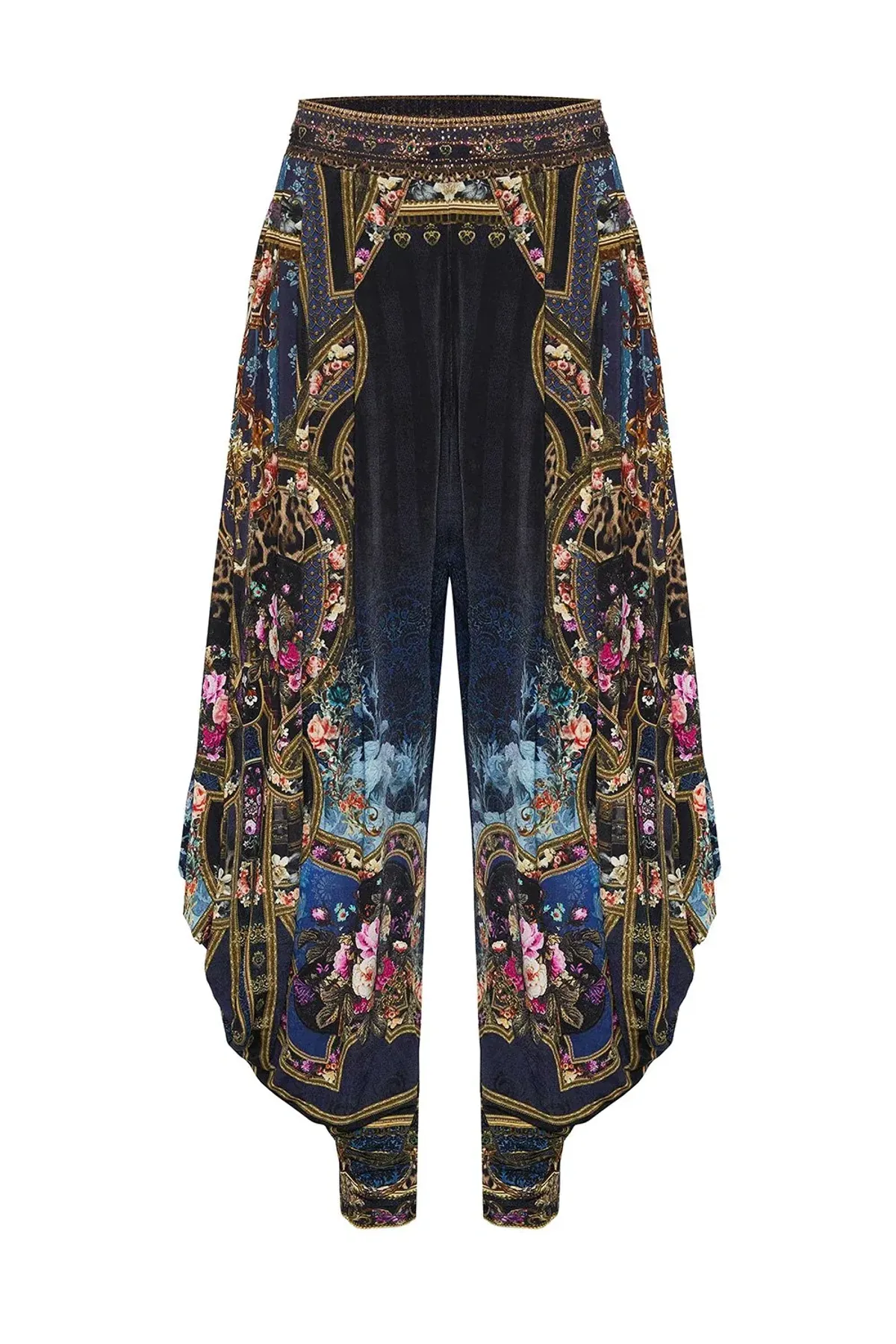 Camilla Jersey Drape Pant Fields of Treasure Print Size S / AU 8 - Image 4