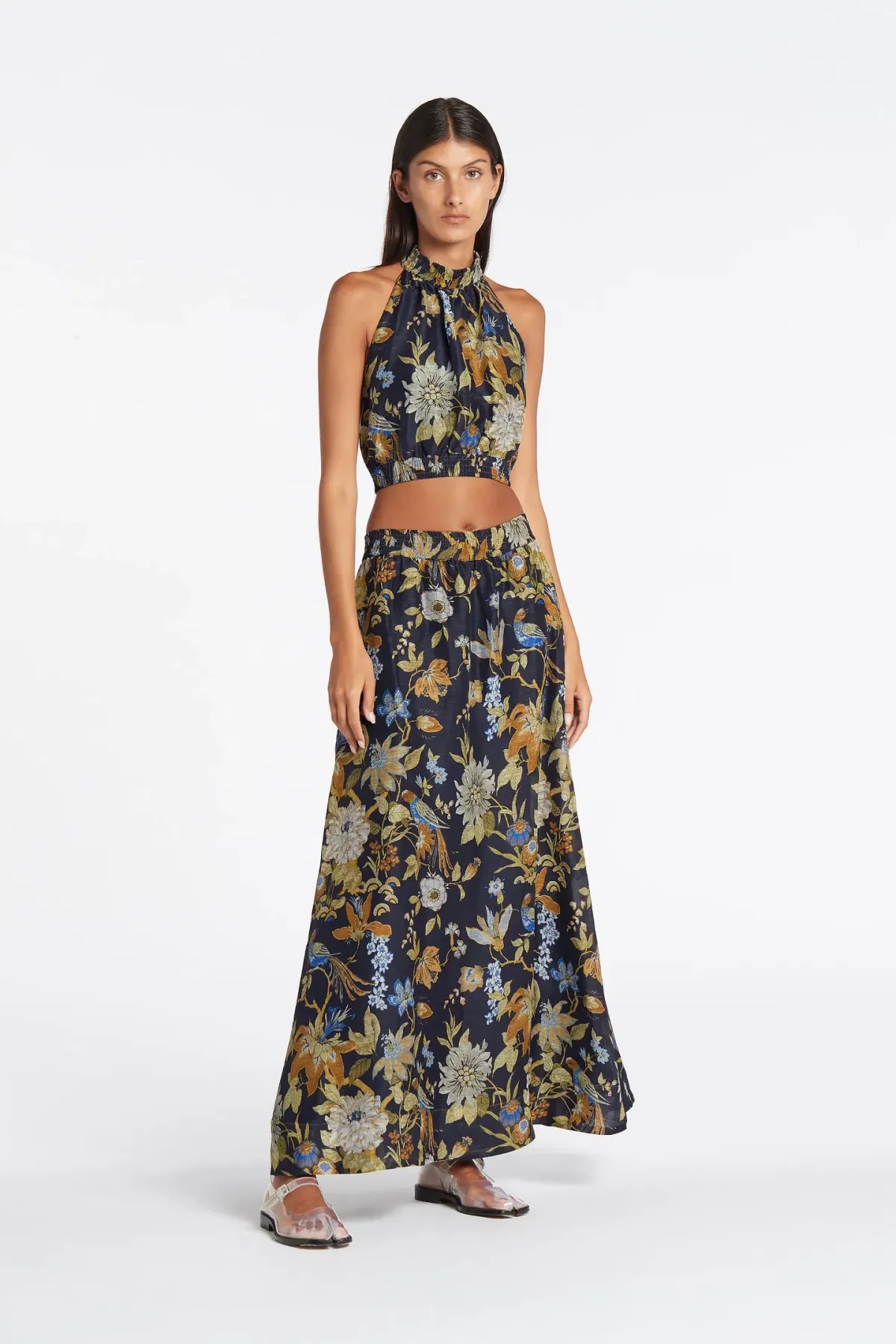 Sir The Label Lilian Halter Top Size 1 and Skirt Size 2 Set in Delia Print - Image 1
