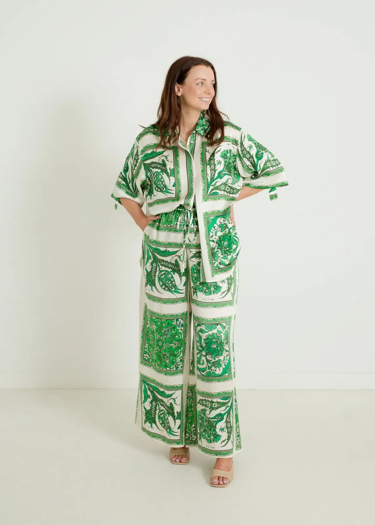 Alemais Lucille Lounge Shirt and Pants Set Print Size AU 6 - Image 1