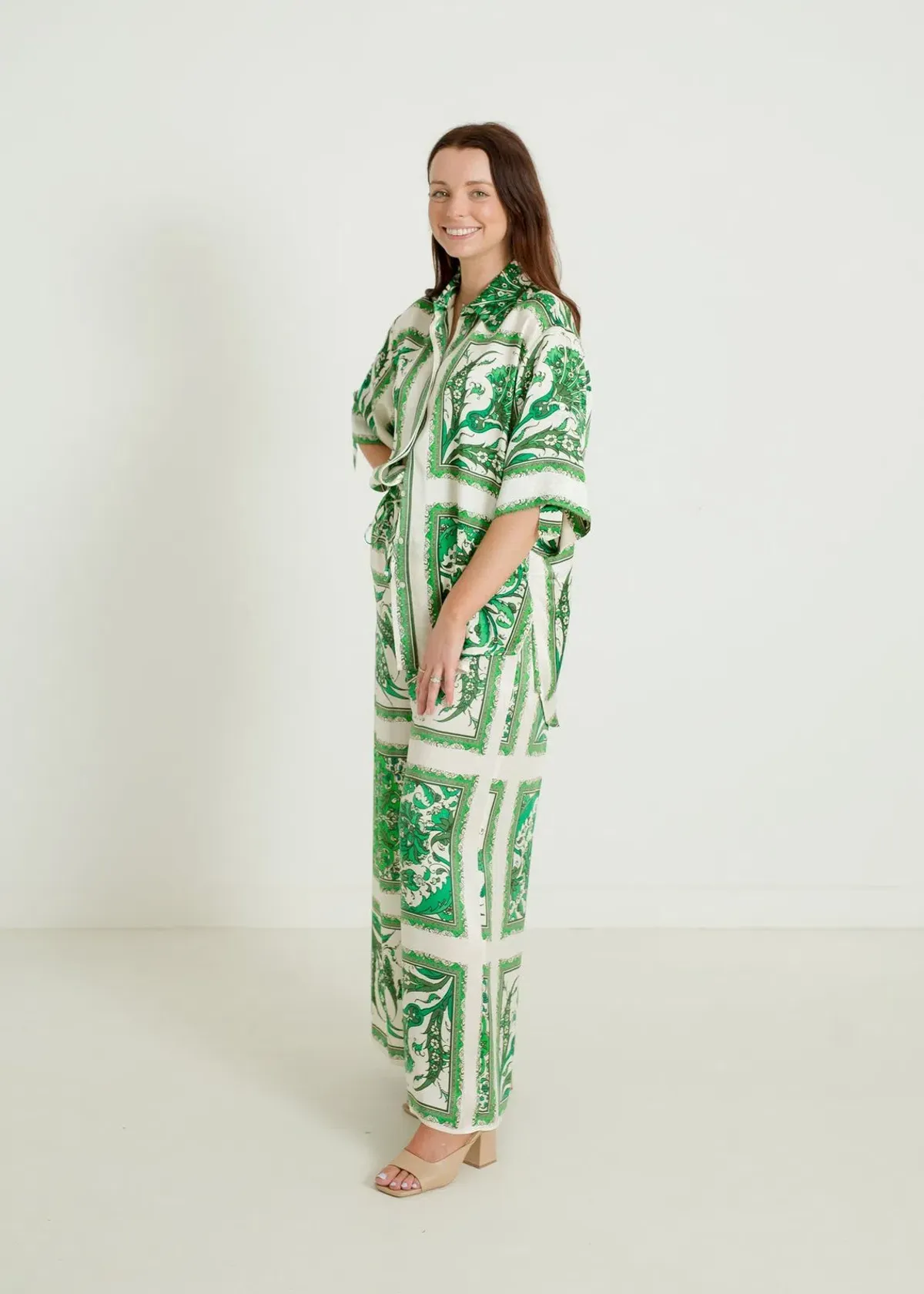 Alemais Lucille Lounge Shirt and Pants Set Print Size AU 6 - Image 2