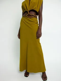 Christopher Esber Crystal Interweave Dress Size 8  for rent on The Volte - image 5