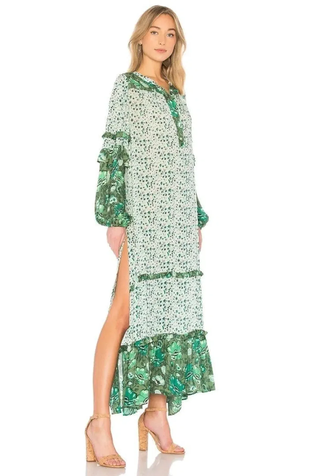 Spell Designs Winona Ivy Maxi Boho Dress Green Size 10 - Image 2