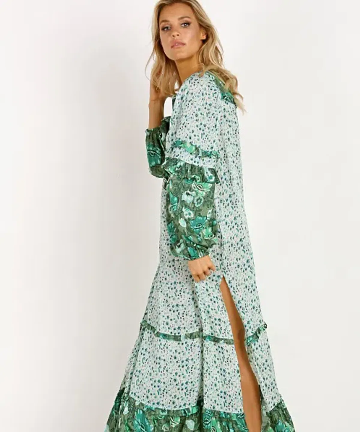 Spell Designs Winona Ivy Maxi Boho Dress Green Size 10 - Image 3