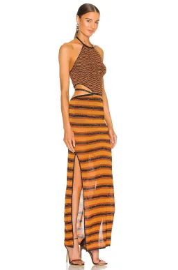 Bec & Bridge Ziggy Knit Maxi Dress Orange Size 6 for rent on The Volte - image 2