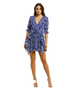 Talulah Mediterranean Minx Mini Dress Blue Size 10 for rent on The Volte - image 1