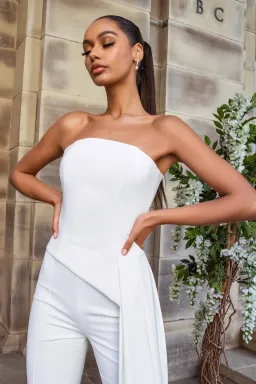 Nadine Merabi Faye Top White Size 12  for rent on The Volte - image 1