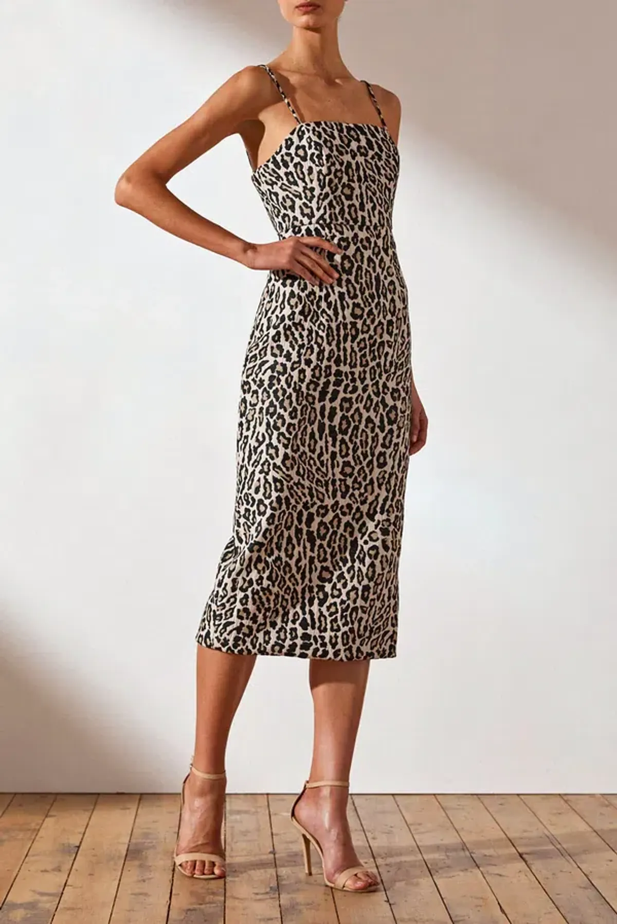 Shona Joy Leopard Dress Print Size 8 - Image 2