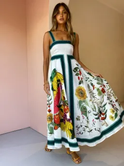 Alemais Frutta Midi Sundress in Multi Size 10 for rent on The Volte - image 1