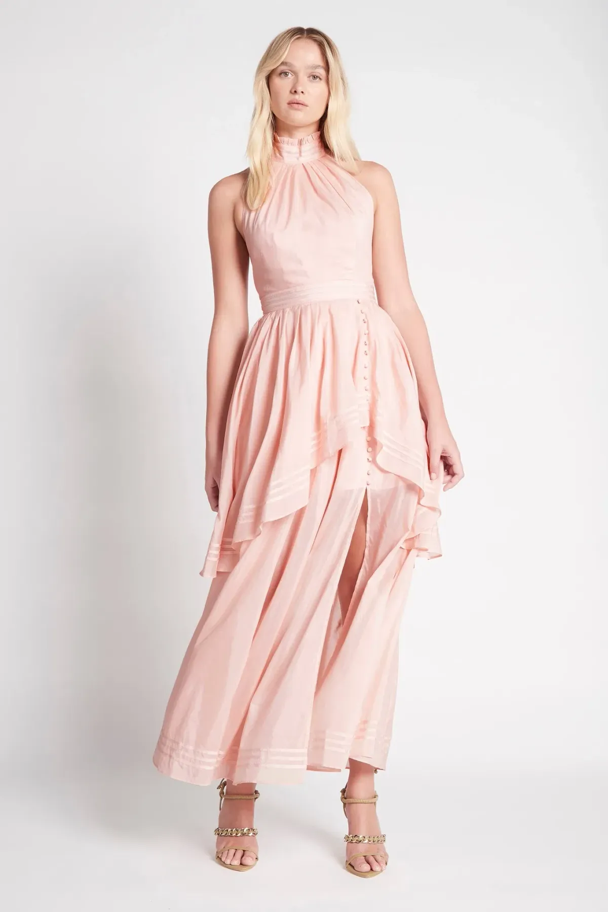 Aje Bungalow Sienna Dress Blush Size 10 - Image 1