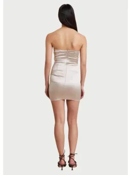 Bec and Bridge Heather Mini Dress  in Champagne Size AU 6 for rent on The Volte - image 3
