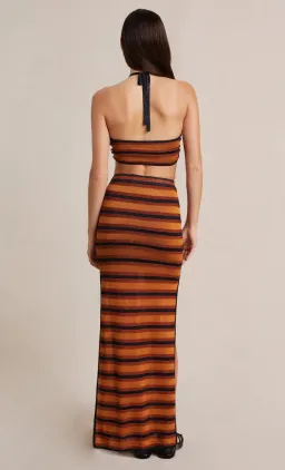Bec & Bridge Ziggy Knit Maxi Skirt Lurex Stripe Size 8 for rent on The Volte - image 2