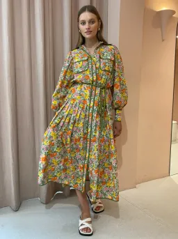 Alemais  Cabana Midi Shirtdress Print Size 12  for rent on The Volte - image 3