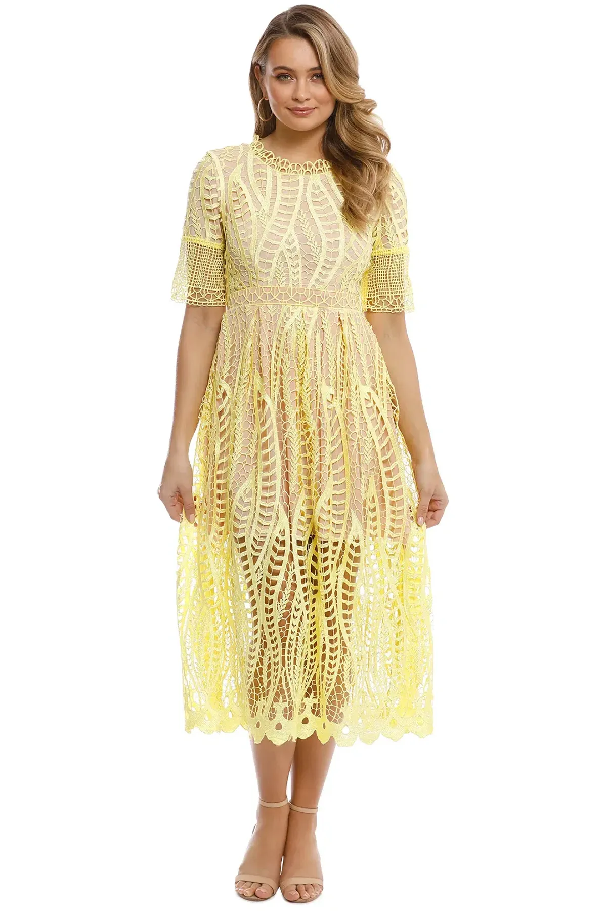 Mossman Revival Dress Yellow Size 14 - Image 1