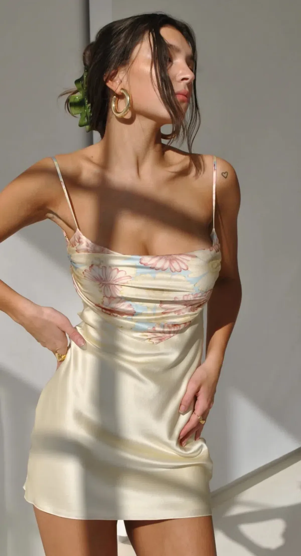 Mirror Palais Bandana Slip Dress Sunflower Micro Size 6 - Image 1