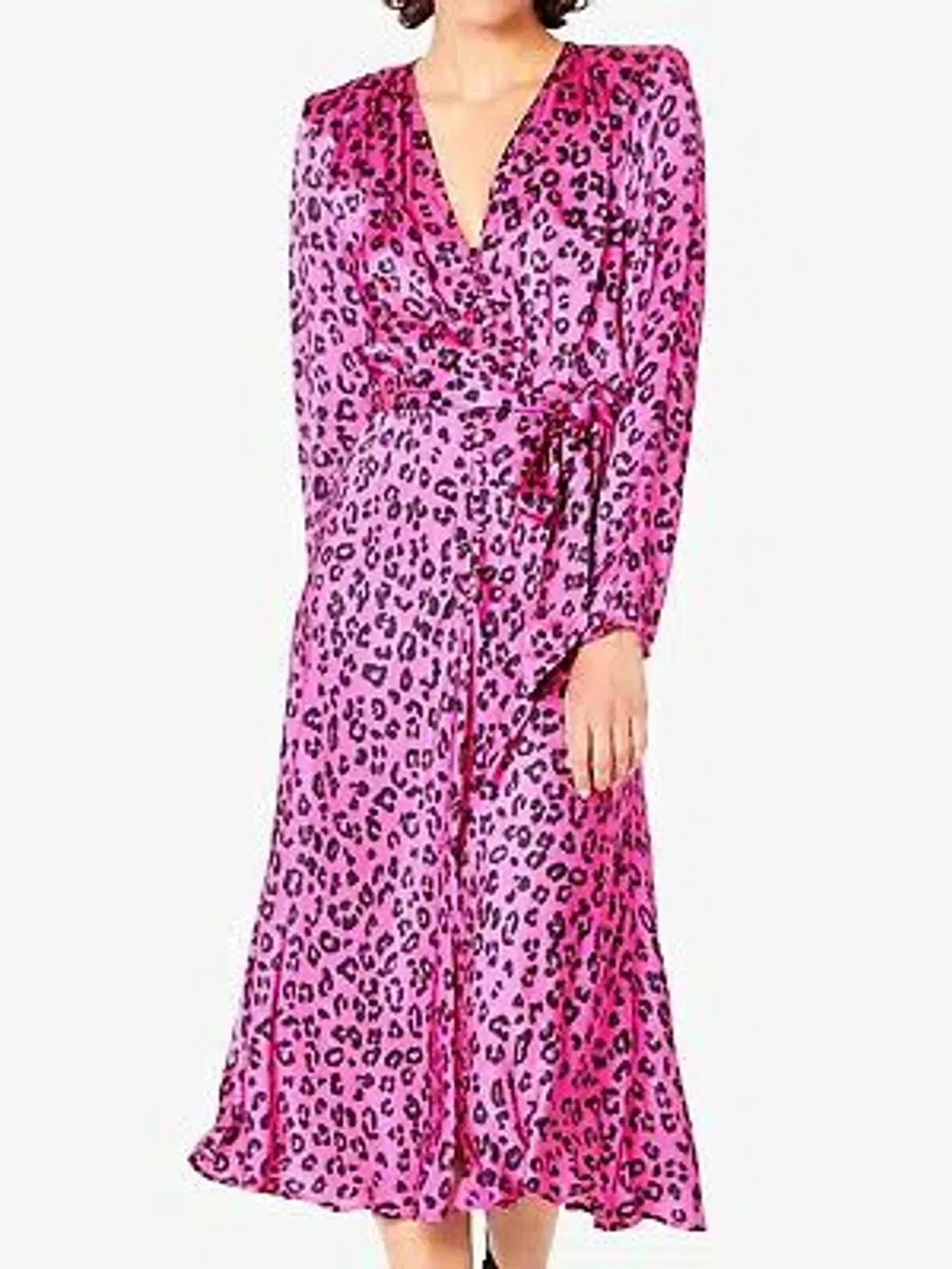 Ghost London Meryl Leopard Print Dress Print Size 8 - Image 1