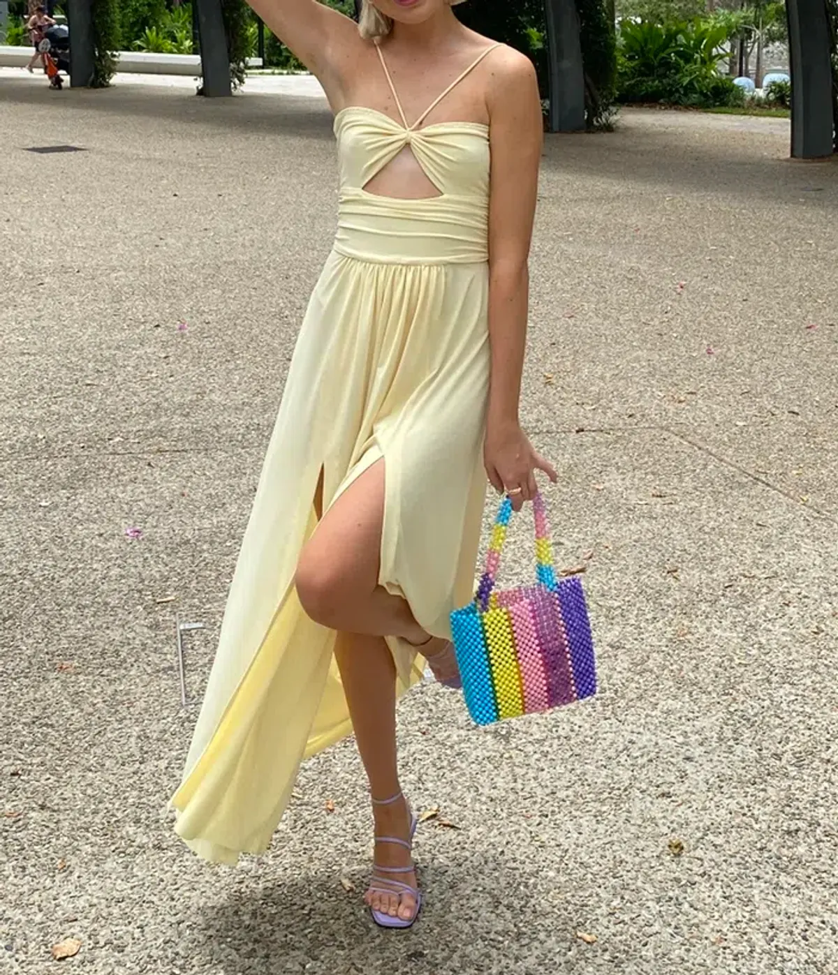 Bec and Bridge Isla Midi Dress Yellow Size 6 - Image 4