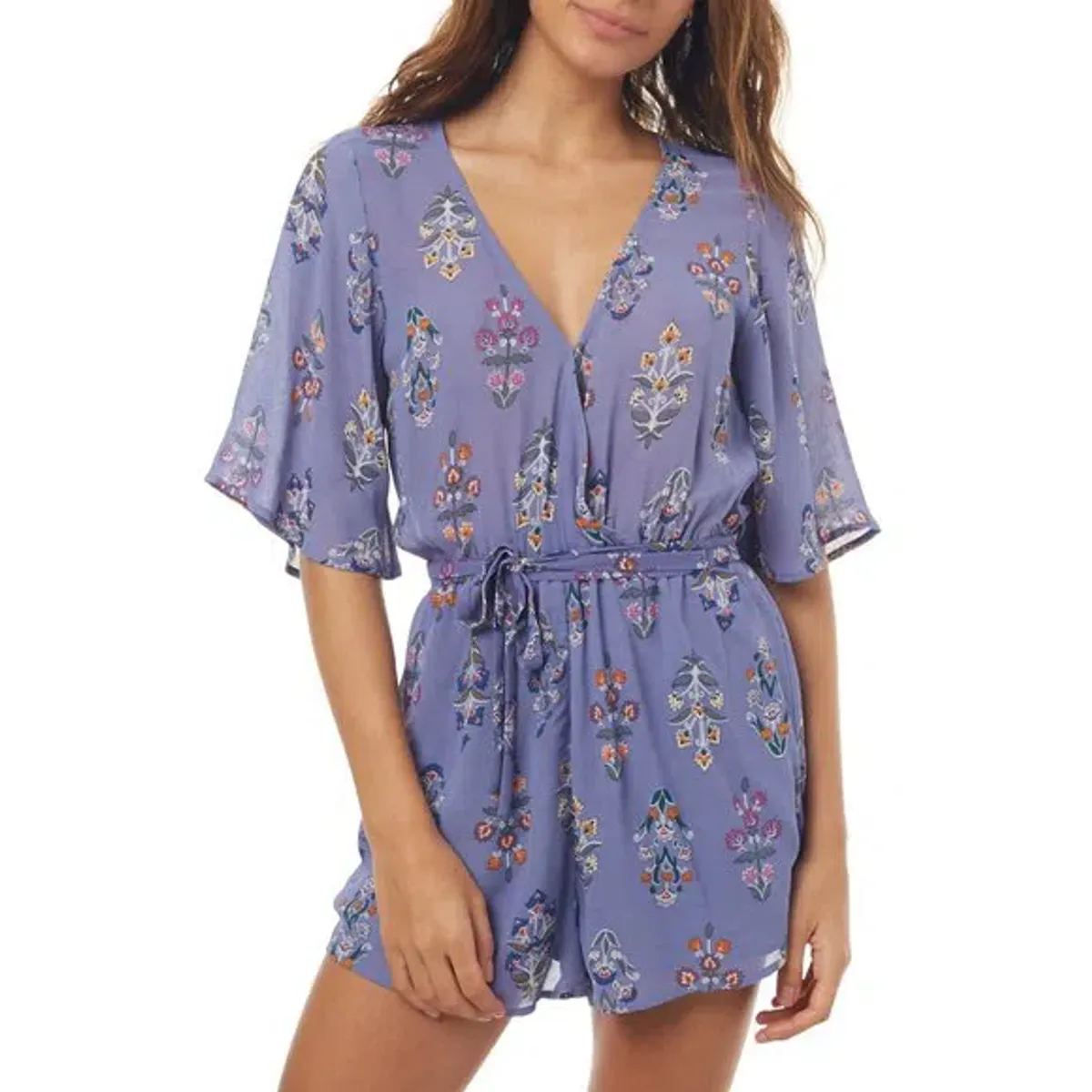Tigerlily Floral Playsuit Print Size 6 - Image 3