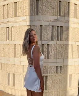 Arcina Ori Valentina Mini Dress Ivory Size 10  for rent on The Volte - image 4