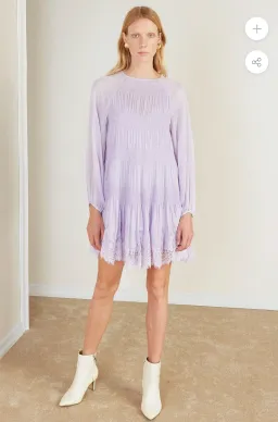 Magali Pascal Dalia Dress Lavender Size M for rent on The Volte - image 3