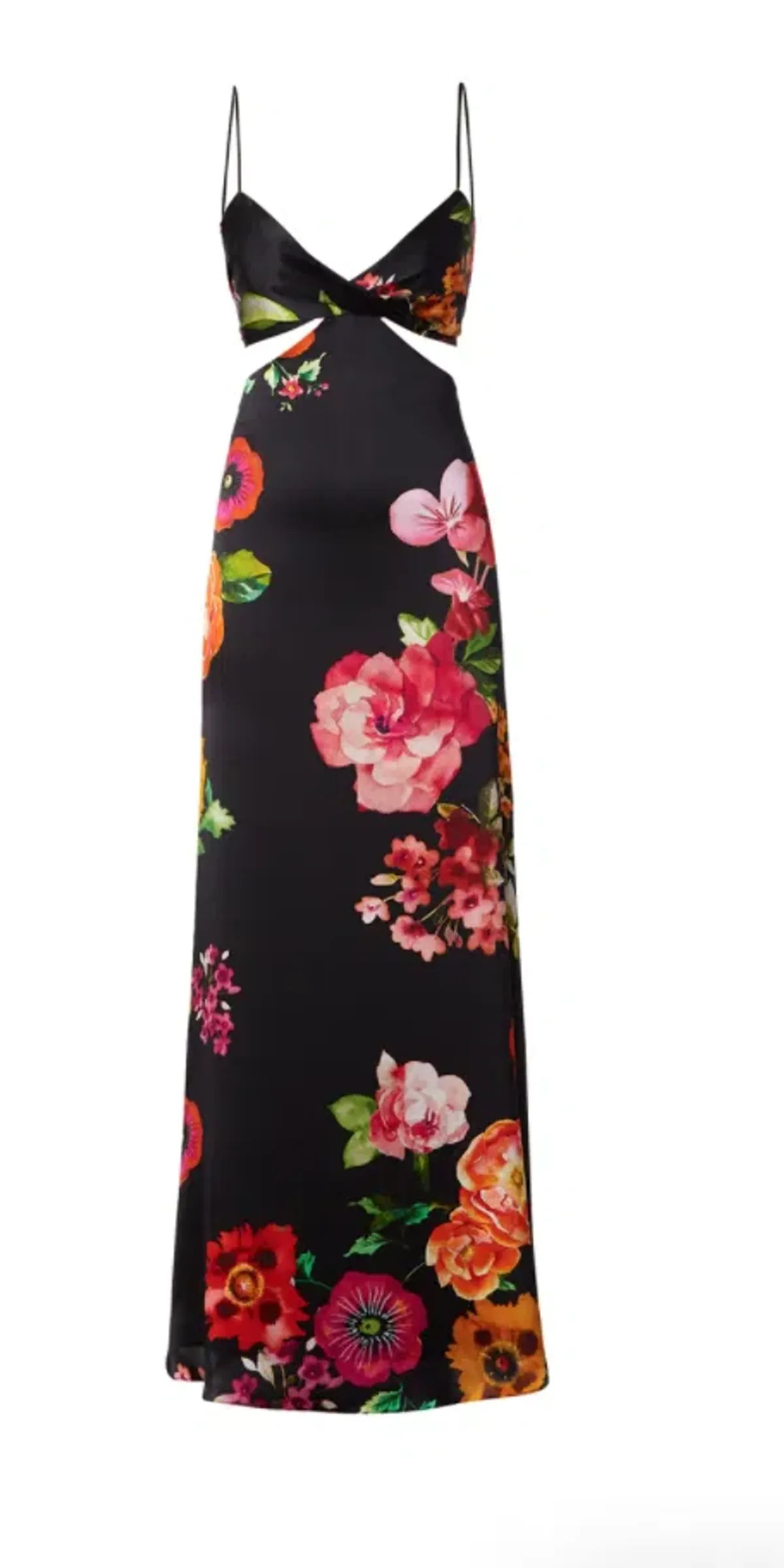 Scanlan Theodore Silk Floral Print Dress Black Size 6 - Image 5
