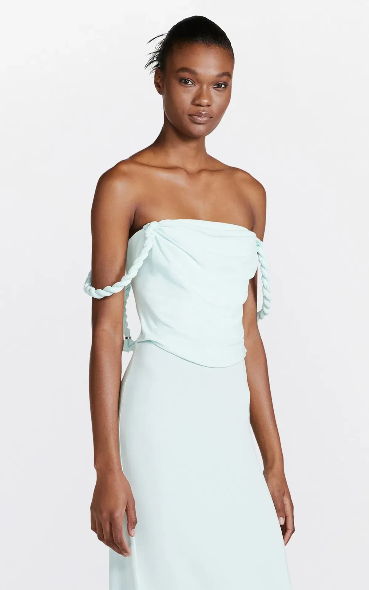 Dion Lee Rope Drape Dress Blue Size 10 - Image 3