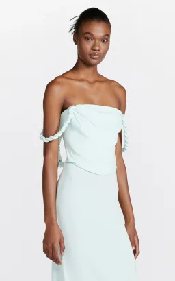 Dion Lee Rope Drape Dress Blue Size 10 for rent on The Volte - image 3