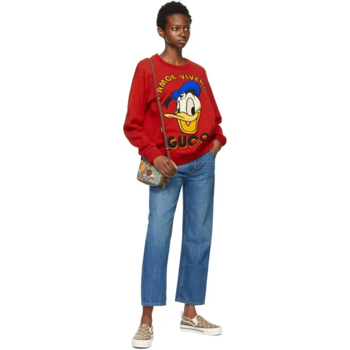 Gucci Disney Edition Eco-Washed Donald Duck Jeans Blue Size AU 10 - Image 1