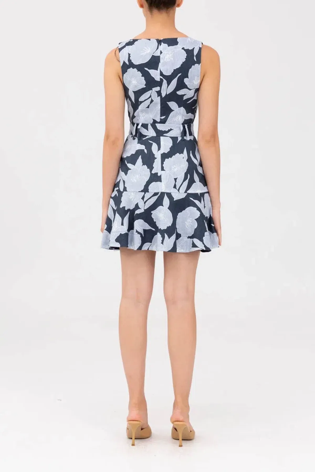 Keepsake the Label Midnight Stencil Floral Mini Dress Print Size 6 - Image 2