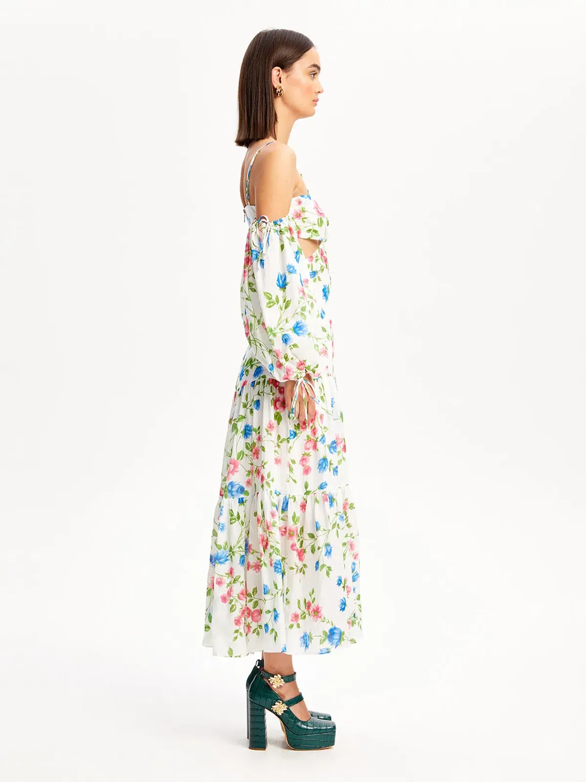 Alice McCall Rolling Meadows Midi Dress Bluebell Print Size 8 - Image 2